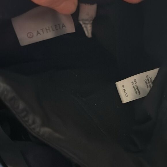 Athleta Midtown Wide Leg Trousers Pants Black 4 - Picture 9 of 9